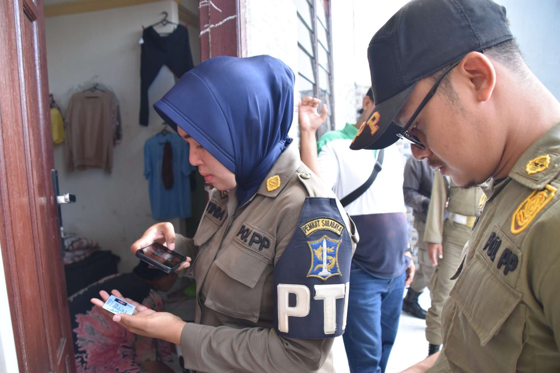 dok. operasi yustisi Pendatang di Surabaya