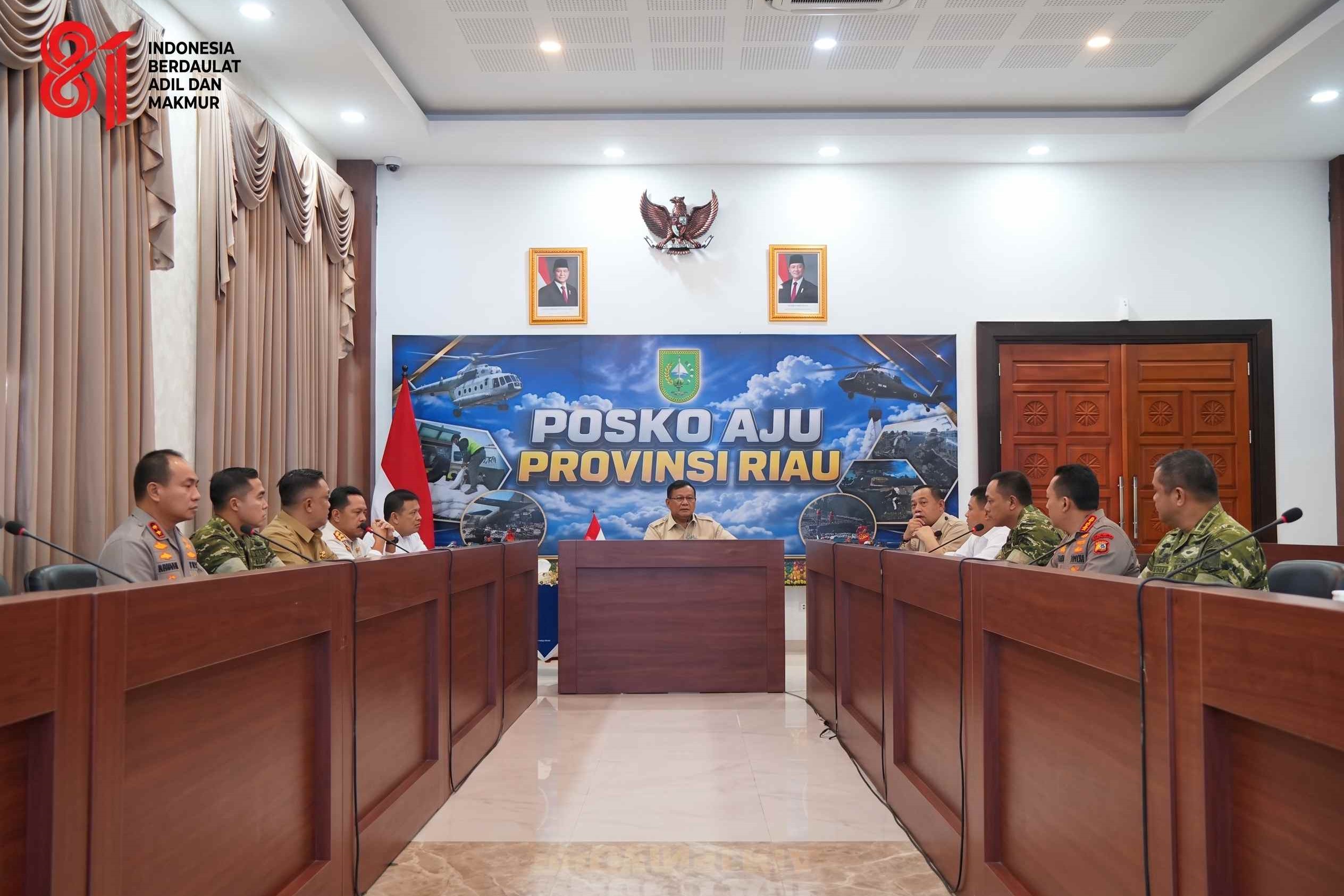 Rapat Karhutla Riau